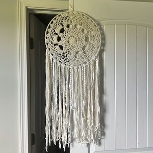 Macramé Dreamcatcher Natural White Boho Nursery Room Decor